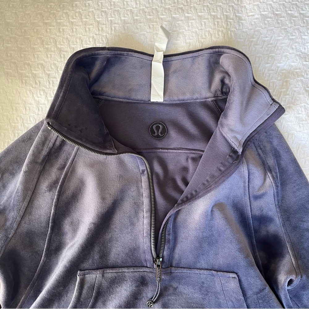lululemon athletica velvet Half-Zip Scuba Hoodie in Purple - Picture 7 of 7